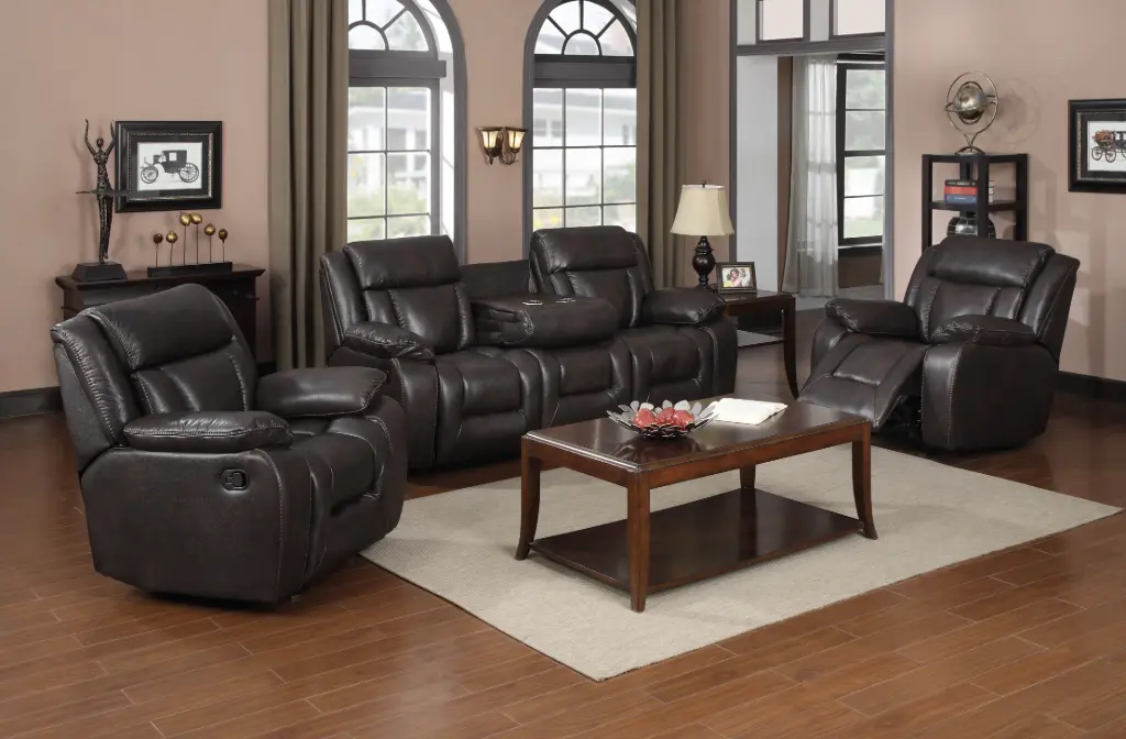 🛋️ Boston Brown Recliner Lounge Suite – $60/Week