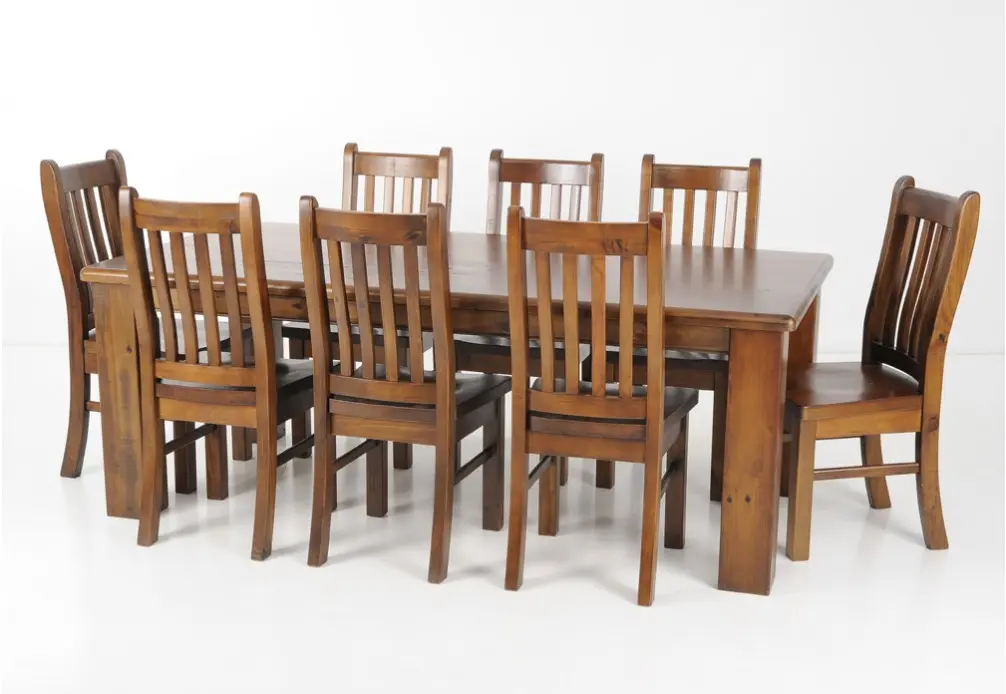 🍽️ Troy 9-Piece Dining Table Set – Family Dining at Just $35.50/Week!