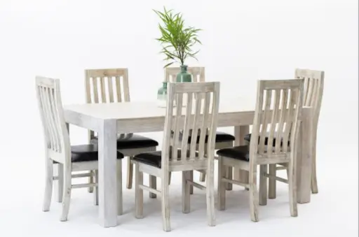 🍽️ Jake 7-Piece Dining Suite – Rent to Own in NZ from Just $31.50/Week