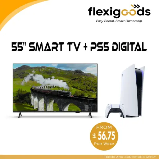 55” Smart TV + PS5 Digital Combo - Just $56.75/Week!